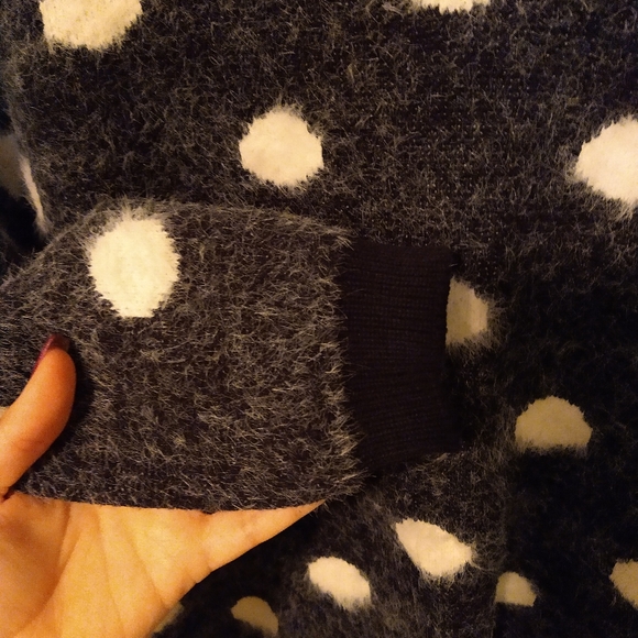 Romeo+ Juliet Couture Plush Polka Dot Sweater - Picture 4 of 4